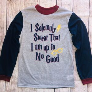 NWOT Kids Size 10 Harry Potter Long Sleeve Pajama Top